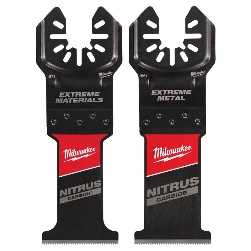 Milwaukee 1.37 in. W Carbide Multi-Tool Oscillating Blade 2 pc