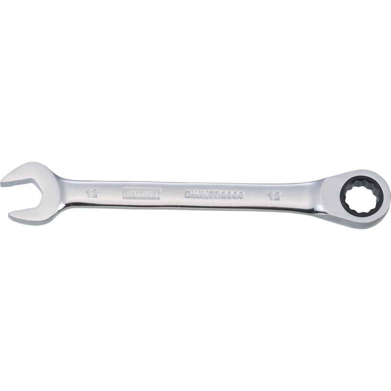 DeWalt 12 mm X 12 mm 12 Point Metric Ratcheting Combination Wrench 6-3/32 in. L 1 pc