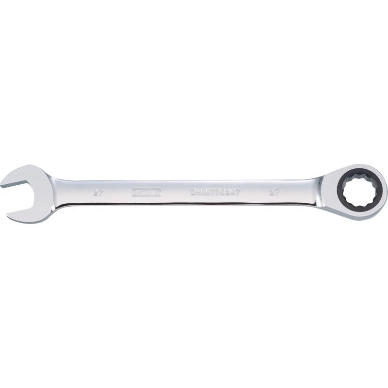 DeWalt 27 mm X 27 mm Metric Ratcheting Combination Wrench 14-1/8 in. L 1 pc