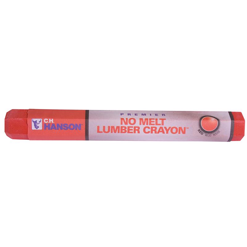 C.H. Hanson Premier No Melt 4.5 in. L Lumber Crayon Red 1 pc