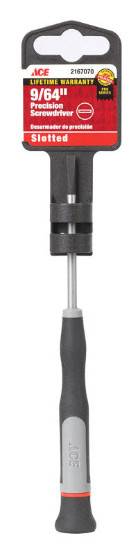 Ace 9/64 in. X 2-1/2 in. L Slotted Precision Screwdriver 1 pc