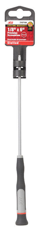 Ace 1/8 in. X 6 in. L Slotted Precision Screwdriver 1 pc