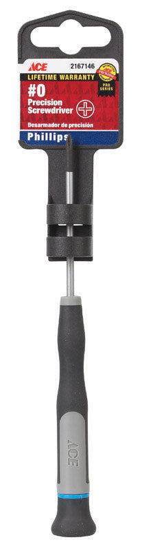 Ace No. 0 X 2-1/2 in. L Phillips Precision Screwdriver