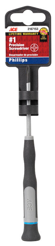 Ace No. 1 X 2-1/2 in. L Phillips Precision Screwdriver 1 pc