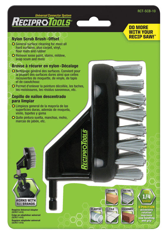 ReciproTools 4 in. Nylon Offset Brush 1 pk