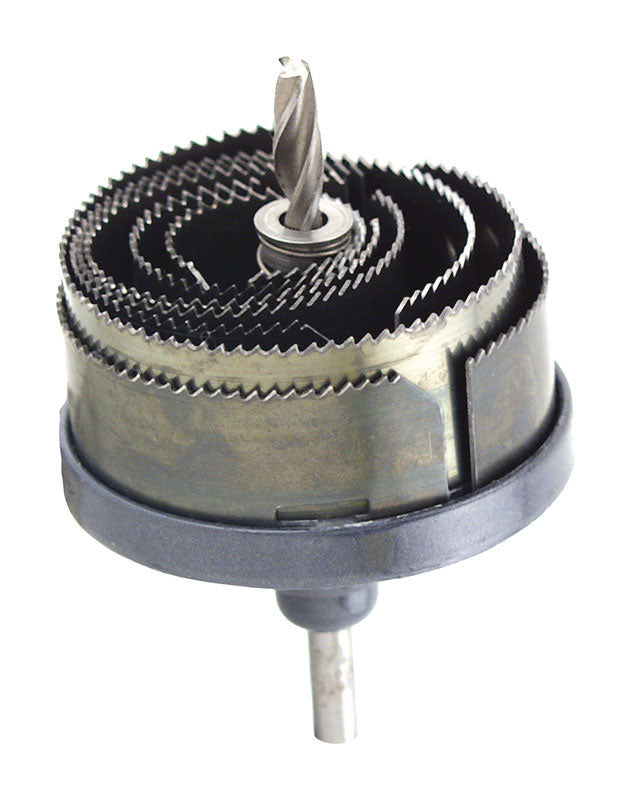 GreatNeck Assorted in. Steel 1 in. L X 1/4 in. D 7-in-1 Hole Saw