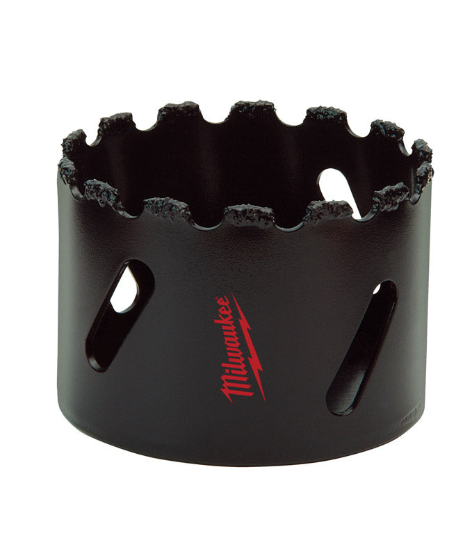 Milwaukee 2 in. Tungsten Carbide Grit 1.8 in. L X 1/4 in. D Hole Saw