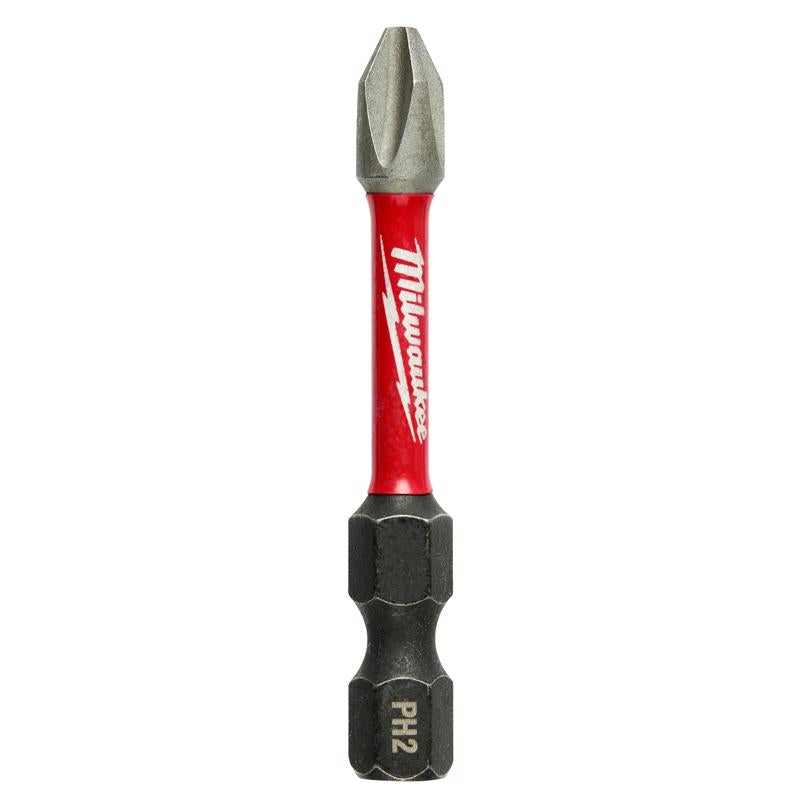 Milwaukee Shockwave Phillips #2 X 2 in. L Impact Driver Bit Set Alloy Steel 5 pk
