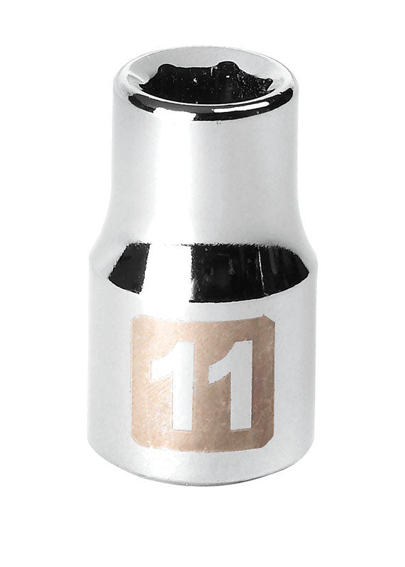 Craftsman 11 mm X 1/2 in. drive Metric 6 Point Standard Socket 1 pc