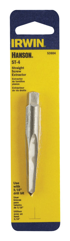 Irwin Hanson 5/16 in. X 5/16 in. D Carbon Steel Straight Screw Extractor 6 in. 1 pc