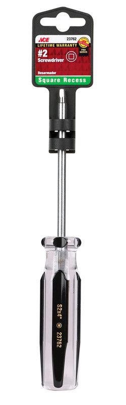 Ace No. 2 X 4 in. L Square Recess Screwdriver 1 pc