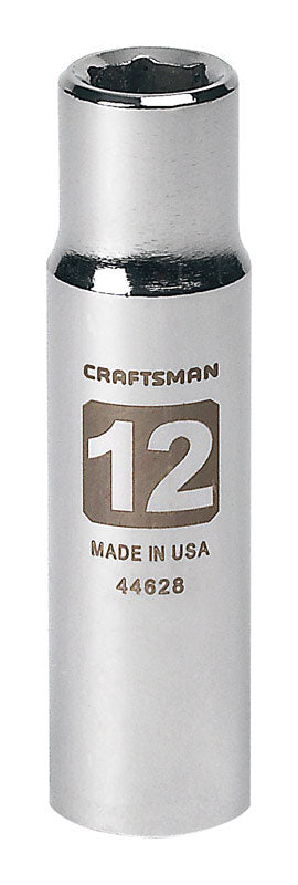 Craftsman 12 mm X 1/2 in. drive Metric 6 Point Deep Socket 1 pc