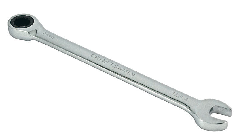 Craftsman 10 mm 12 Point Metric Standard Ratcheting Wrench 5.19 in. L 1 pc