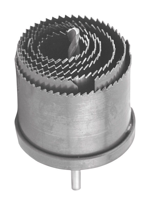 GreatNeck Assorted in. Steel 1 in. L X 1/4 in. D 7-in-1 Hole Saw