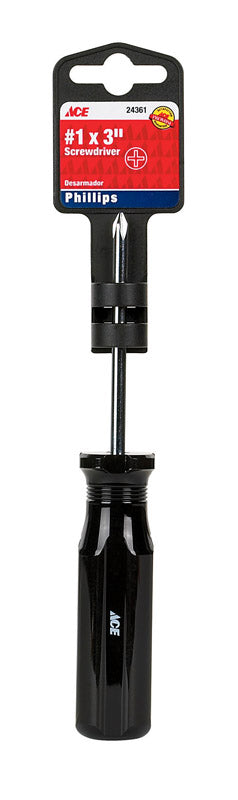 Ace No. 1 X 3 in. L Phillips Screwdriver 1 pc
