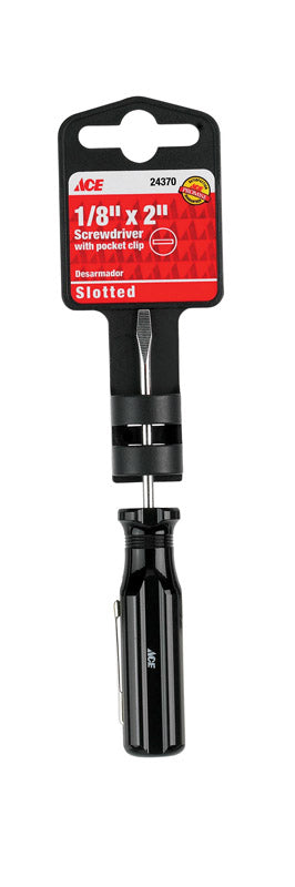 Ace 1/8 in. X 2 in. L Slotted Screwdriver 1 pc