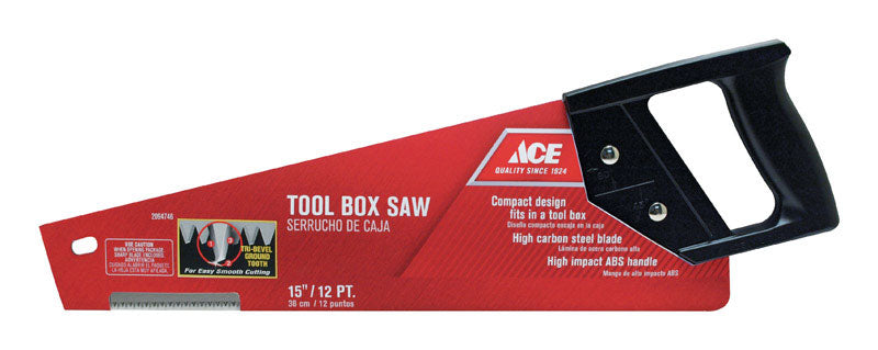 Ace 15 in. High Carbon Steel Tool Box Saw 12 TPI 1 pc