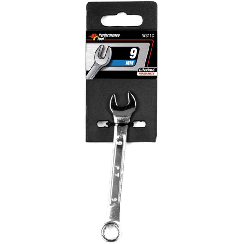 Performance Tool 9 mm X 9 mm 12 Point Metric Combination Wrench 1 pc