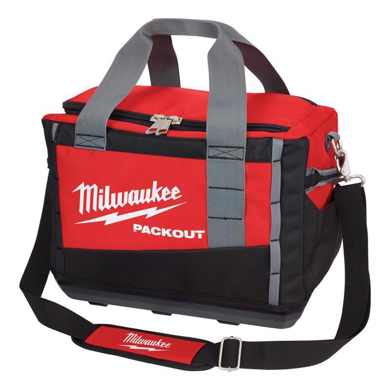 Milwaukee PACKOUT Ballistic Nylon Tool Bag 3 pocket Black/Red 1 pc
