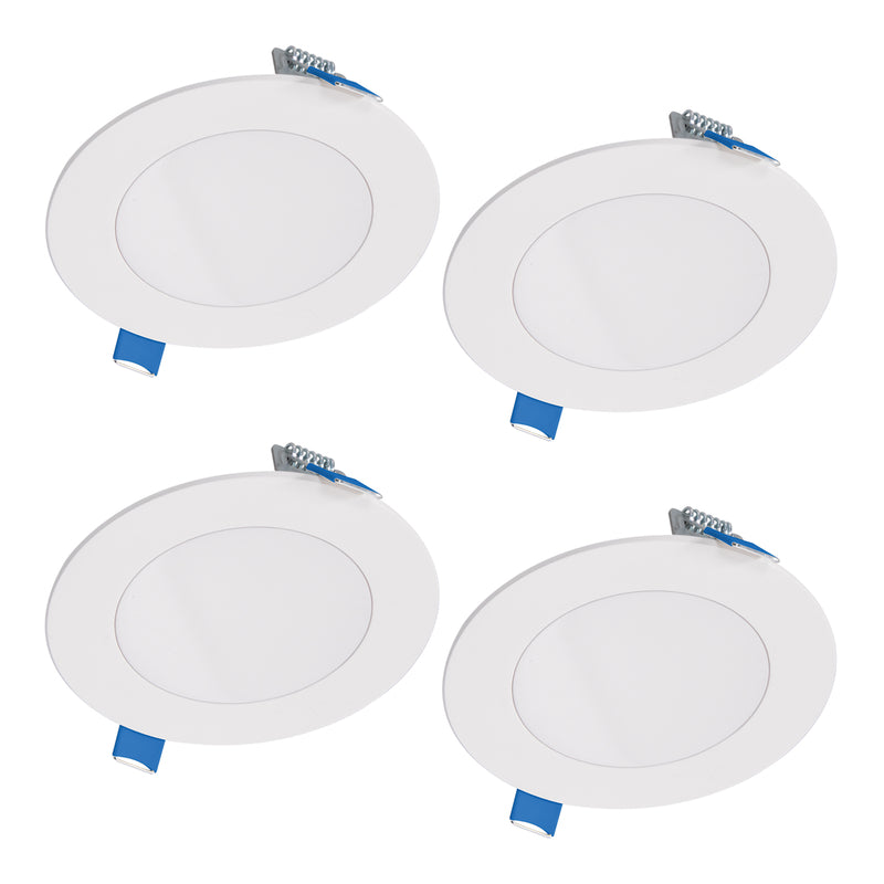 Halo HLB Lite Matte White 4 in. W LED Canless Recessed Downlight 10.1 W