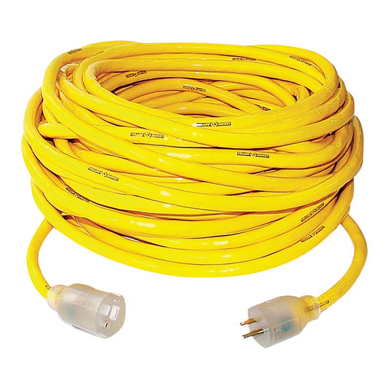 Yellow Jacket Outdoor 50 ft. L Yellow Extension Cord 10/3 SJTW