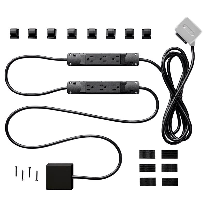 Charg 10 ft. L 7 outlets Surge Protector Black 1000 J