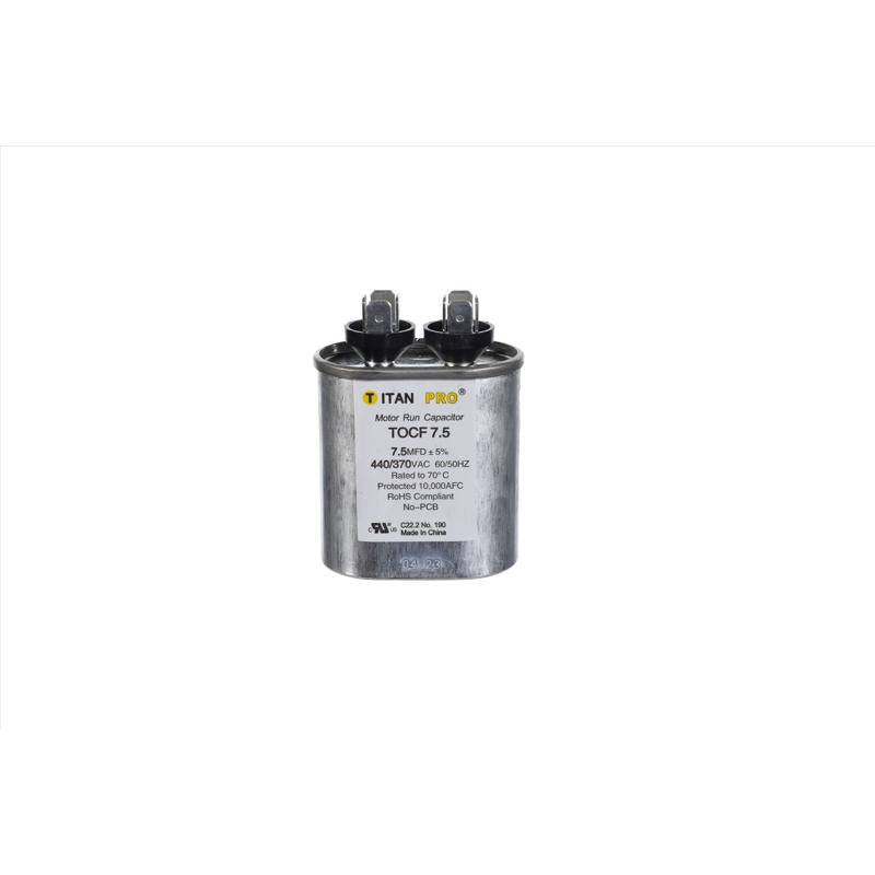 Titan Pro 7.5 MFD 440 V Oval Run Capacitor