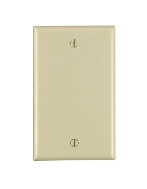 Leviton Ivory 1 gang Nylon Blank Wall Plate 1 pk