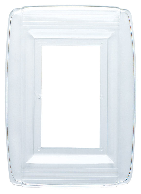 Westinghouse Clear 1 gang Plastic Wall Plate 1 pk