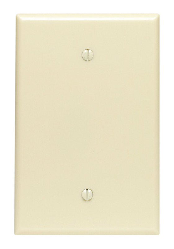 Leviton Ivory 1 gang Thermoset Plastic Blank Wall Plate 1 pk