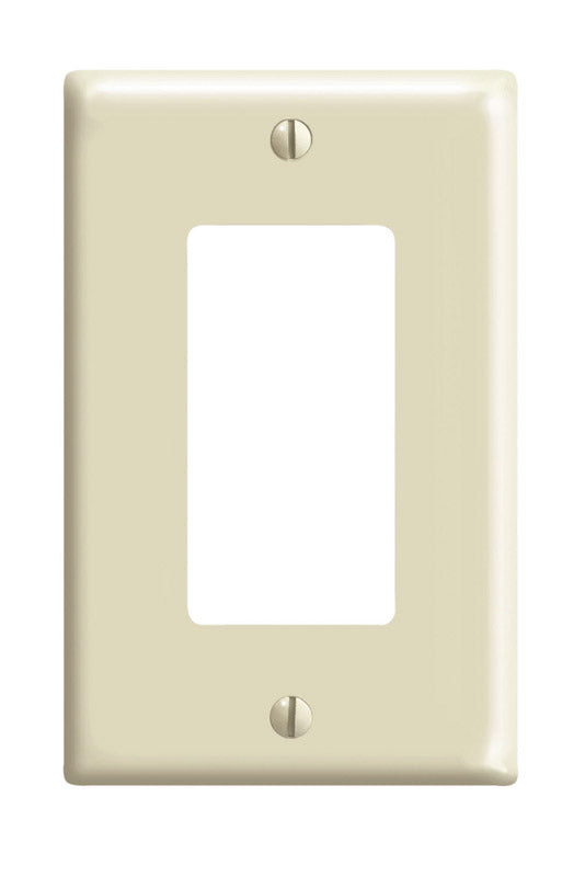 Leviton Ivory 1 gang Thermoset Plastic Decorator Wall Plate 1 pk