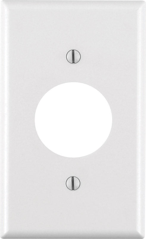 Leviton White 1 gang Thermoset Plastic Outlet Wall Plate 1 pk