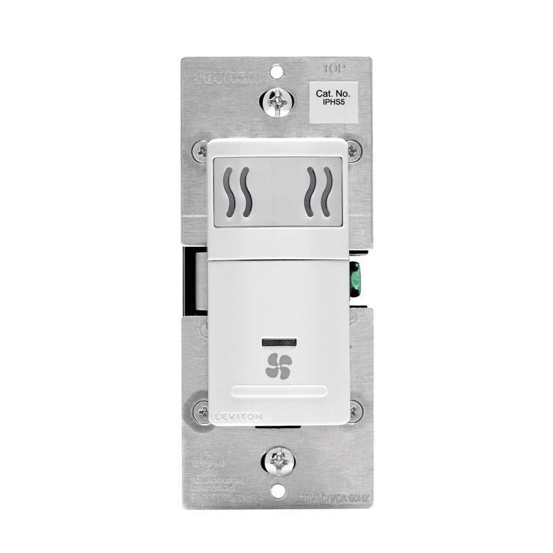 Leviton Decora 5 amps Single Pole Single Pole Humidity Sensor/Fan Control White 1 pk