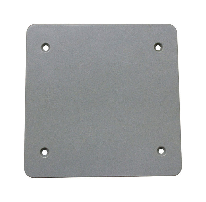 Sigma Engineered Solutions Square Plastic 2 gang 4.84 in. H X 4.84 in. W Flat Box Cover