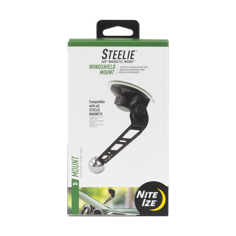 Nite Ize Steelie Black/Silver Windshield Cell Phone Mount For All Mobile Devices