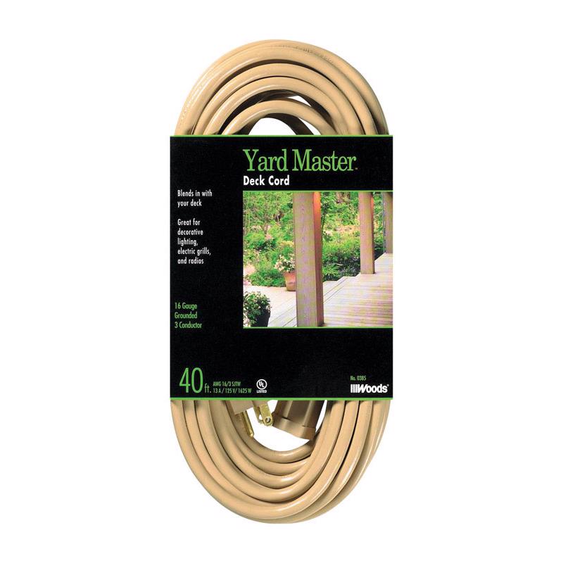 Woods Yard Master Outdoor 40 ft. L Beige Extension Cord 16/3