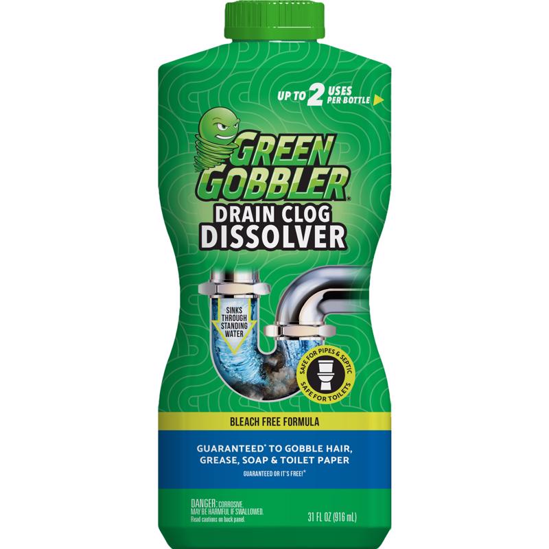 Green Gobbler Liquid Drain Clog Remover 31 oz