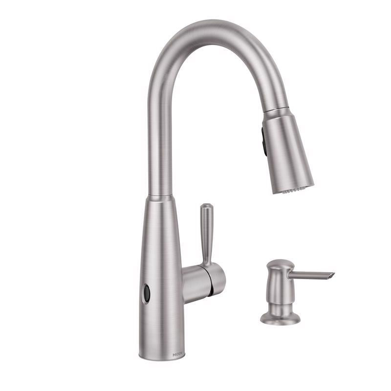 Moen Sperry One Handle Stainless Steel Motion Sensing Pull-Down Kitchen Faucet