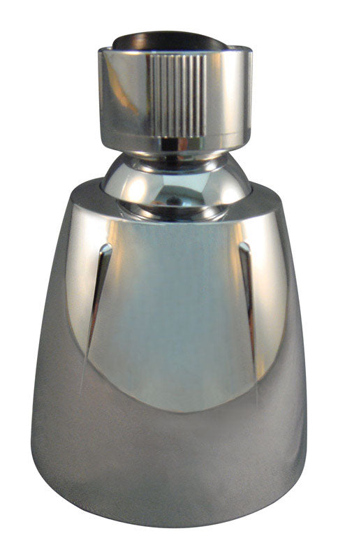 Ace Chrome Plastic 6 settings Adjustable Showerhead 1.5 gpm