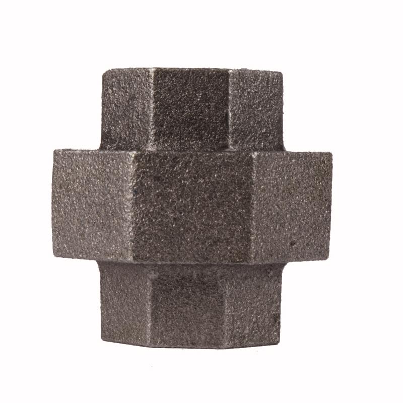 STZ Industries 1/2 in. FIP each X 1/2 in. D FIP Black Malleable Iron Union