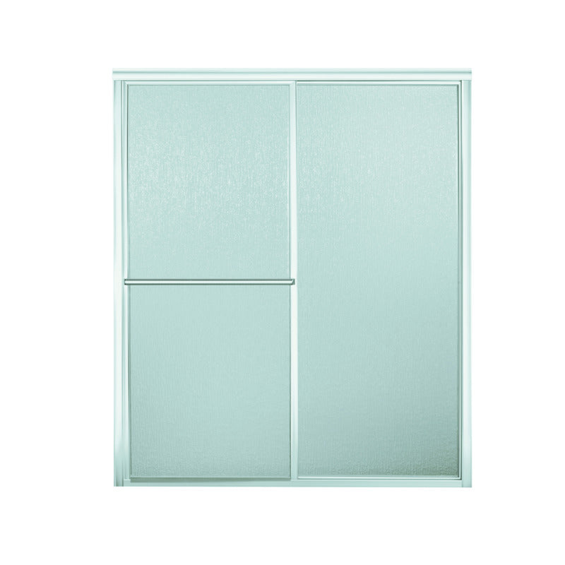 Sterling 70 in. H X 48-7/8 in. W Silver Framed Shower Door