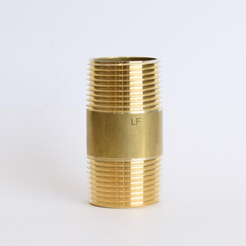 ATC 1 in. MPT X 1 in. D MPT Yellow Brass Nipple 2-1/2 in. L