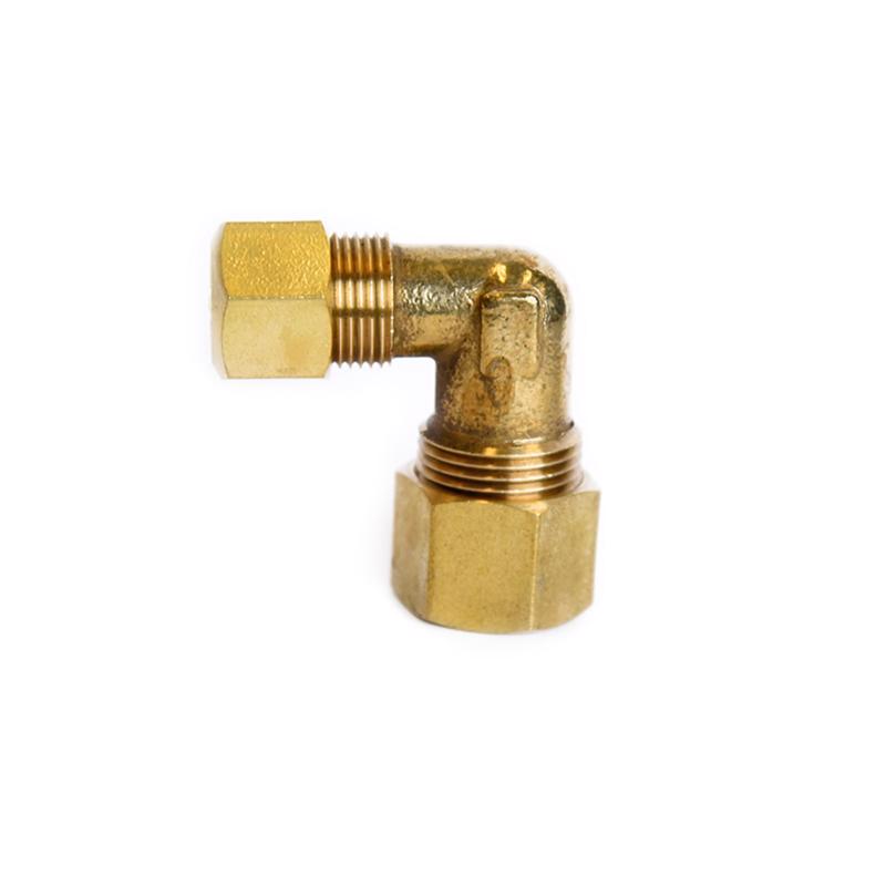 ATC 1/2 in. Compression X 3/8 in. D Compression Brass 90 Degree Elbow