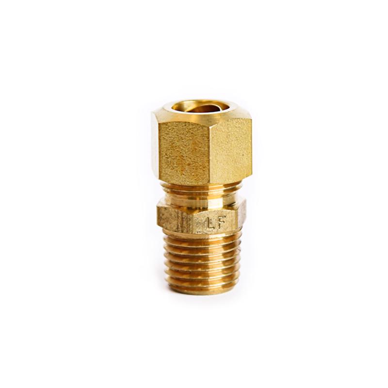 ATC 3/8 in. Compression X 1/4 in. D Male Brass Connector