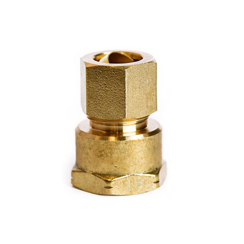 ATC 1/2 in. Compression in. X 1/2 in. D FPT Brass Coupling