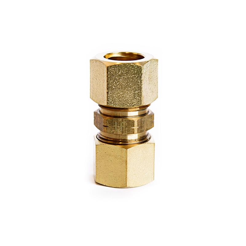 ATC 1/2 in. Compression X 1/2 in. D Compression Yellow Brass Union