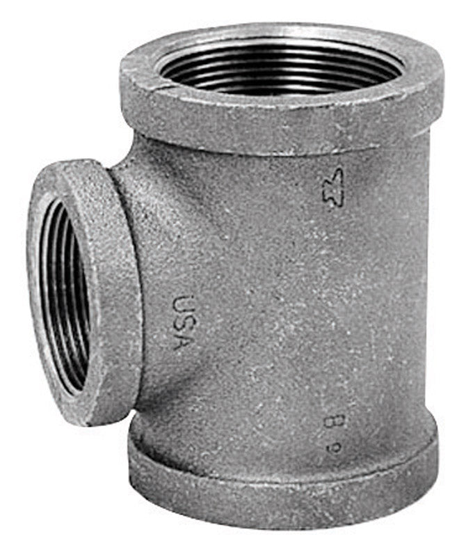 Anvil 3/4 in. FPT X 3/4 in. D FPT 1 in. D FPT Black Malleable Iron Reducing Tee