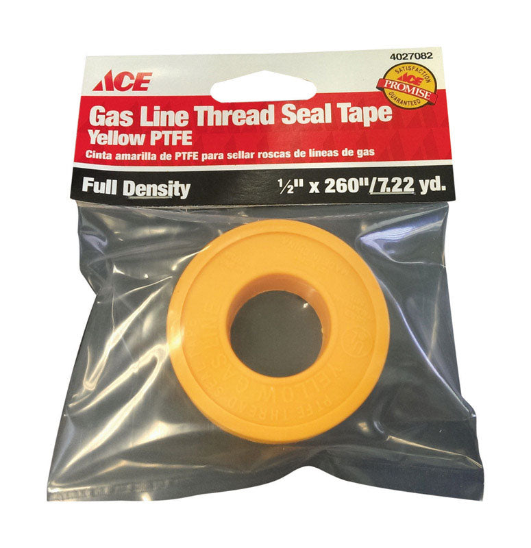 Ace Gas Line Yellow 1/2 in. W X 260 in. L Thread Seal Tape