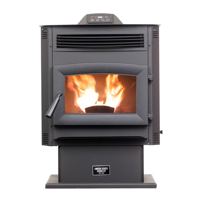 US Stove EPA Certified 1700 sq ft Wood Pellet Stove 90 lb. cap. Hopper