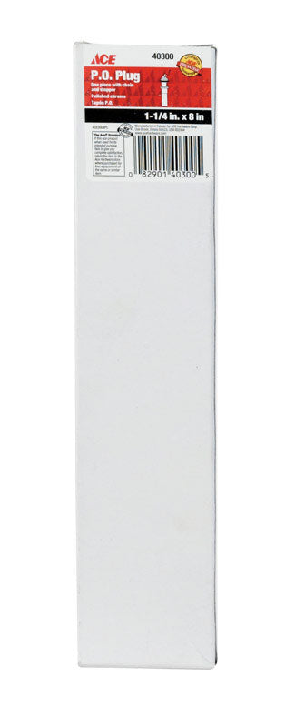 Ace 1-1/4 in. Polish Chrome Brass Pop Up Plug